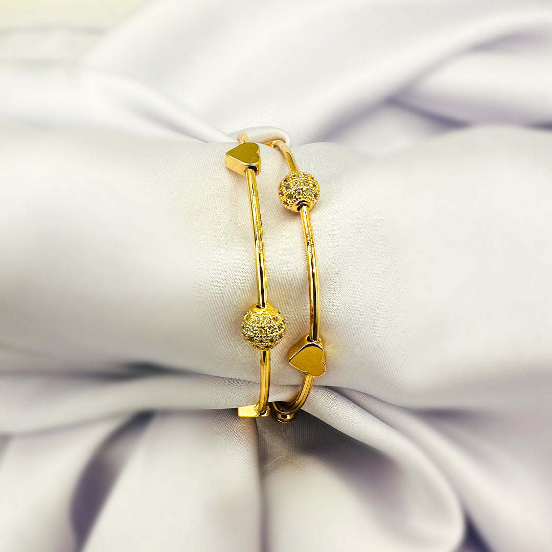 Sparkling Orbit Charm Bangles